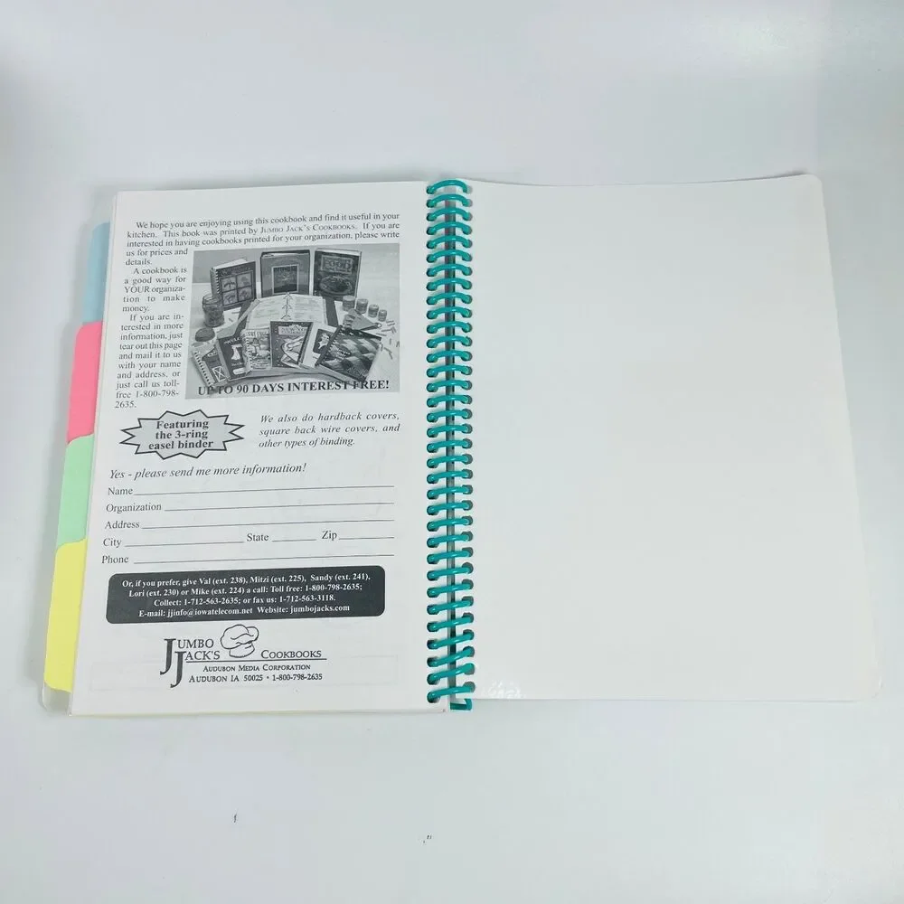 Footprints in the Kitchen Various 1990s Vintage Cookbook Jumbo Jacks
